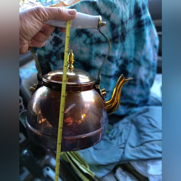 MCM Copper Kettle Porcelain Capped handle - Picture 5 of 10